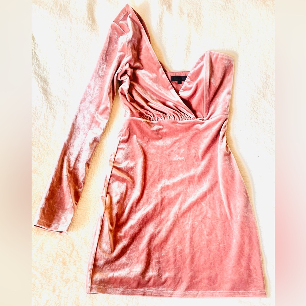 Hours Velvet Mini Dress